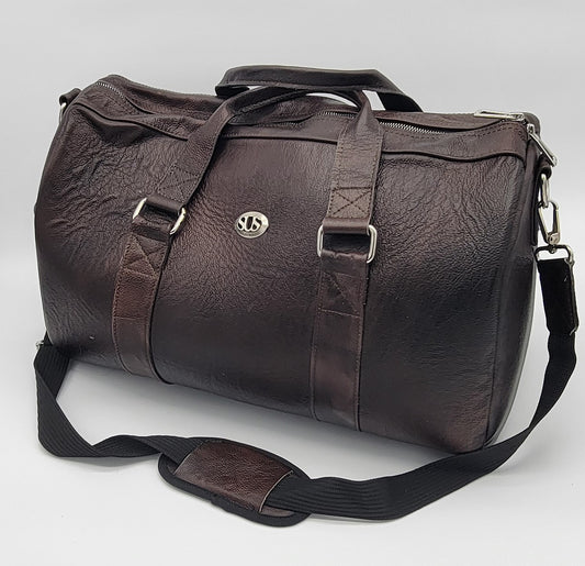 Bolsa de viaje para pasar la noche, piel flor