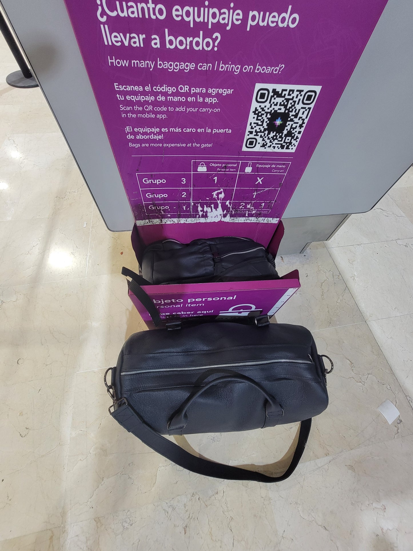 Bolsa de lona Weekender de piel flor