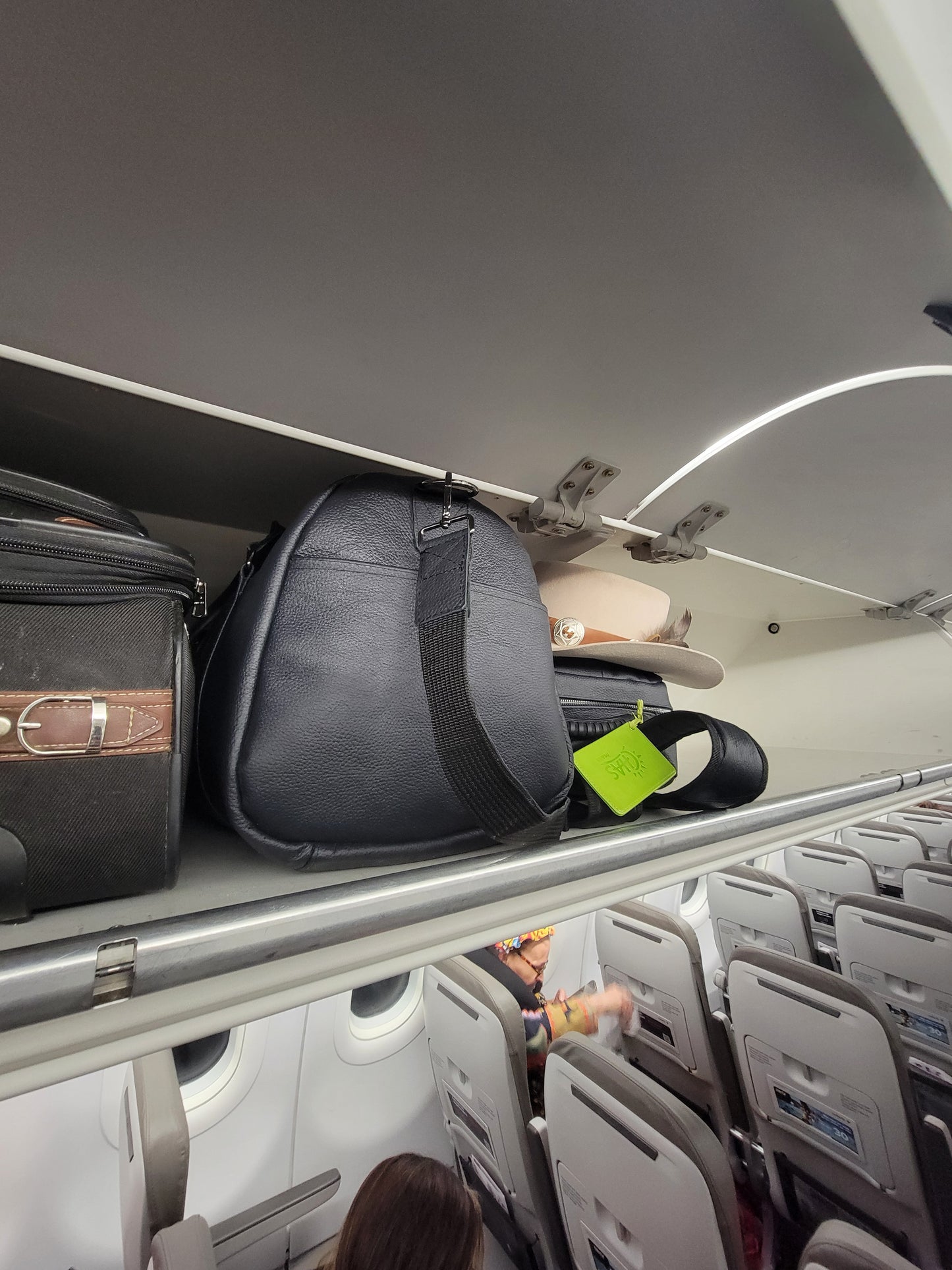 Bolsa de lona Weekender de piel flor