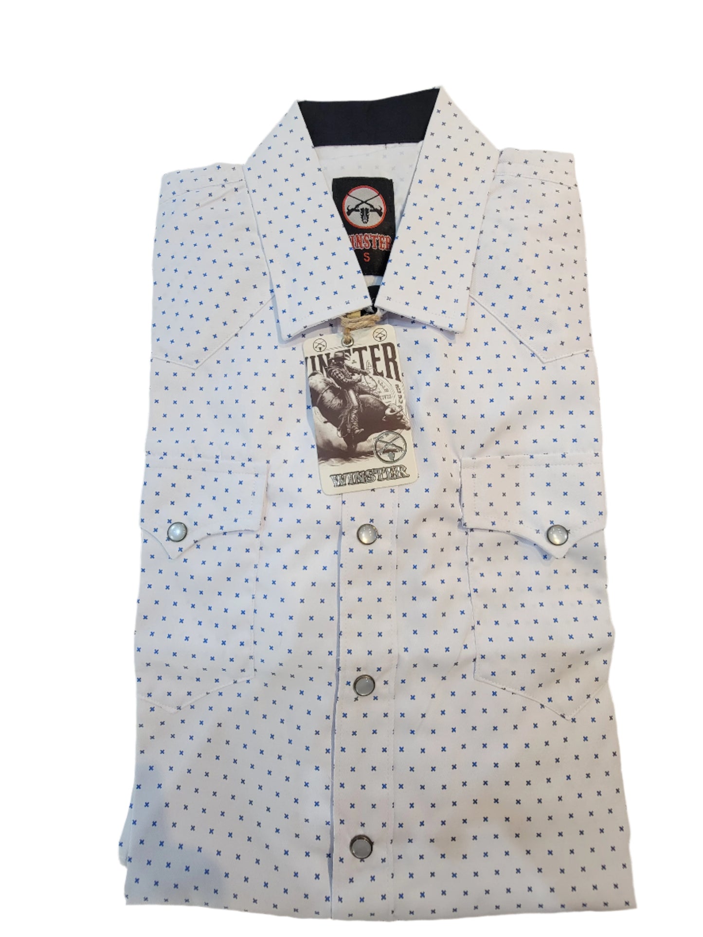 Camisa vaquera con cierre a presión para hombre