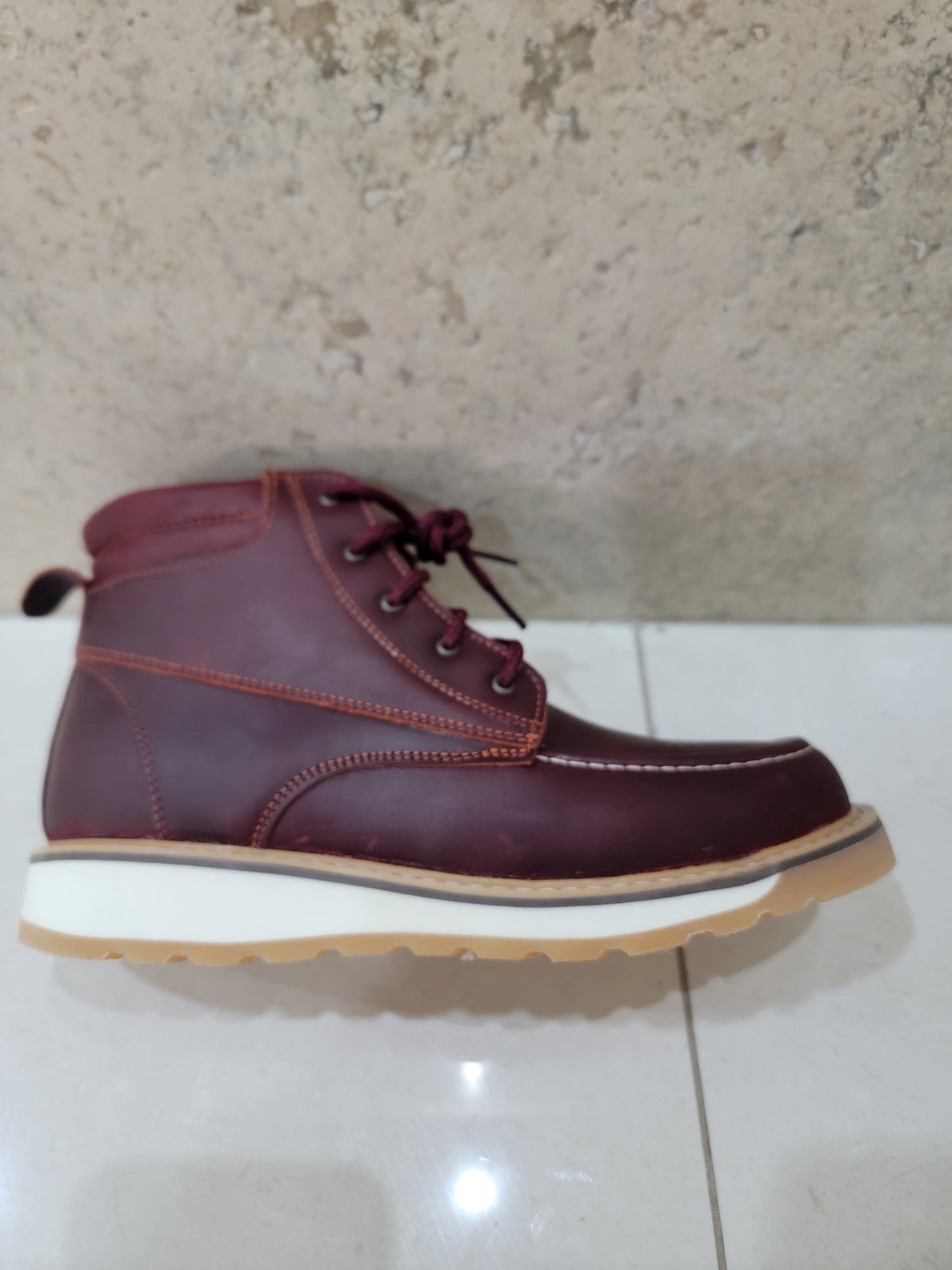 Botas de trabajo de cuero para hombre