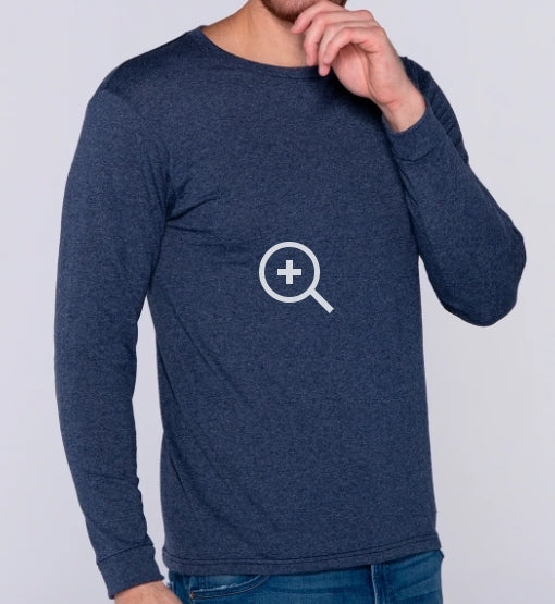 Camiseta de manga larga con logotipo para hombre