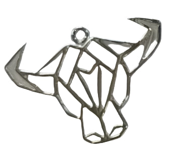 Silver "Bull" earrings, 92.5% purity