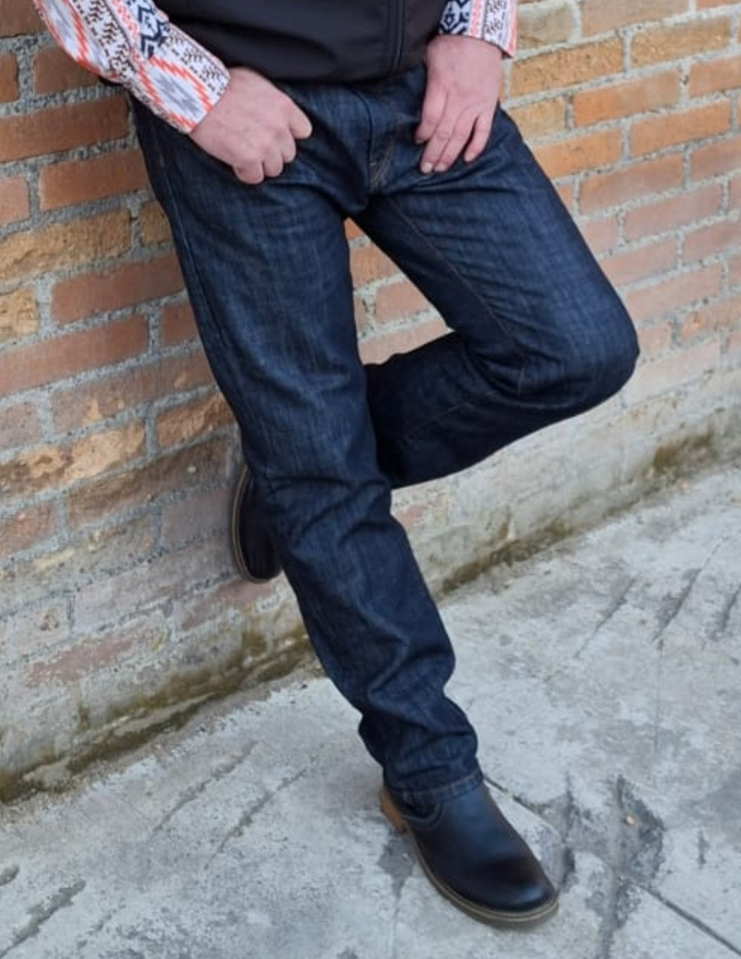 Vaqueros plateados para hombre