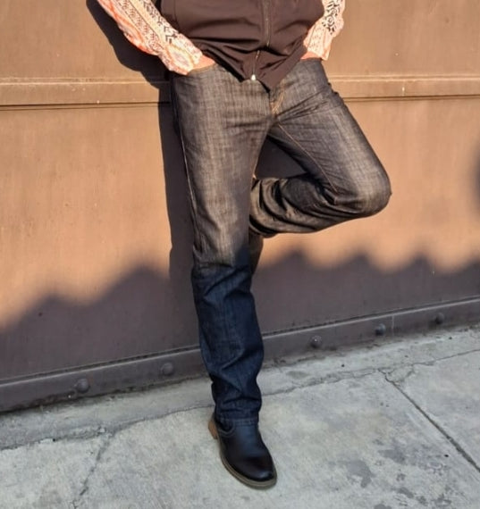 Vaqueros plateados para hombre