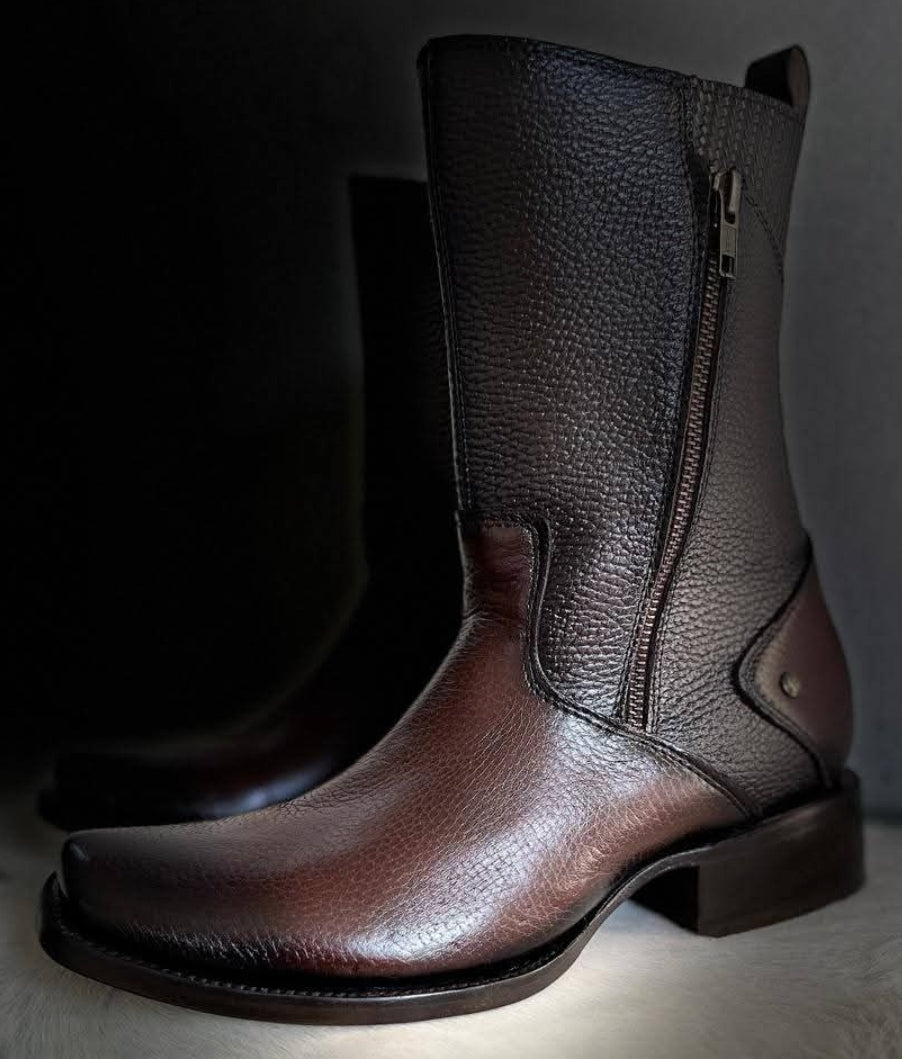 Botas de vestir Roper para hombre, piel flor