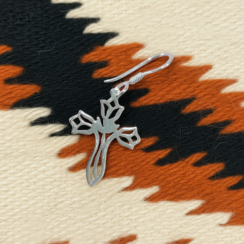 Silver "Cross" earrings, 92.5% purity