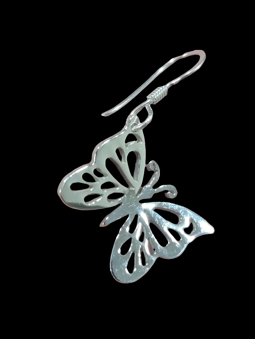 Silver "Butterfly" earrings, 92.5% purity