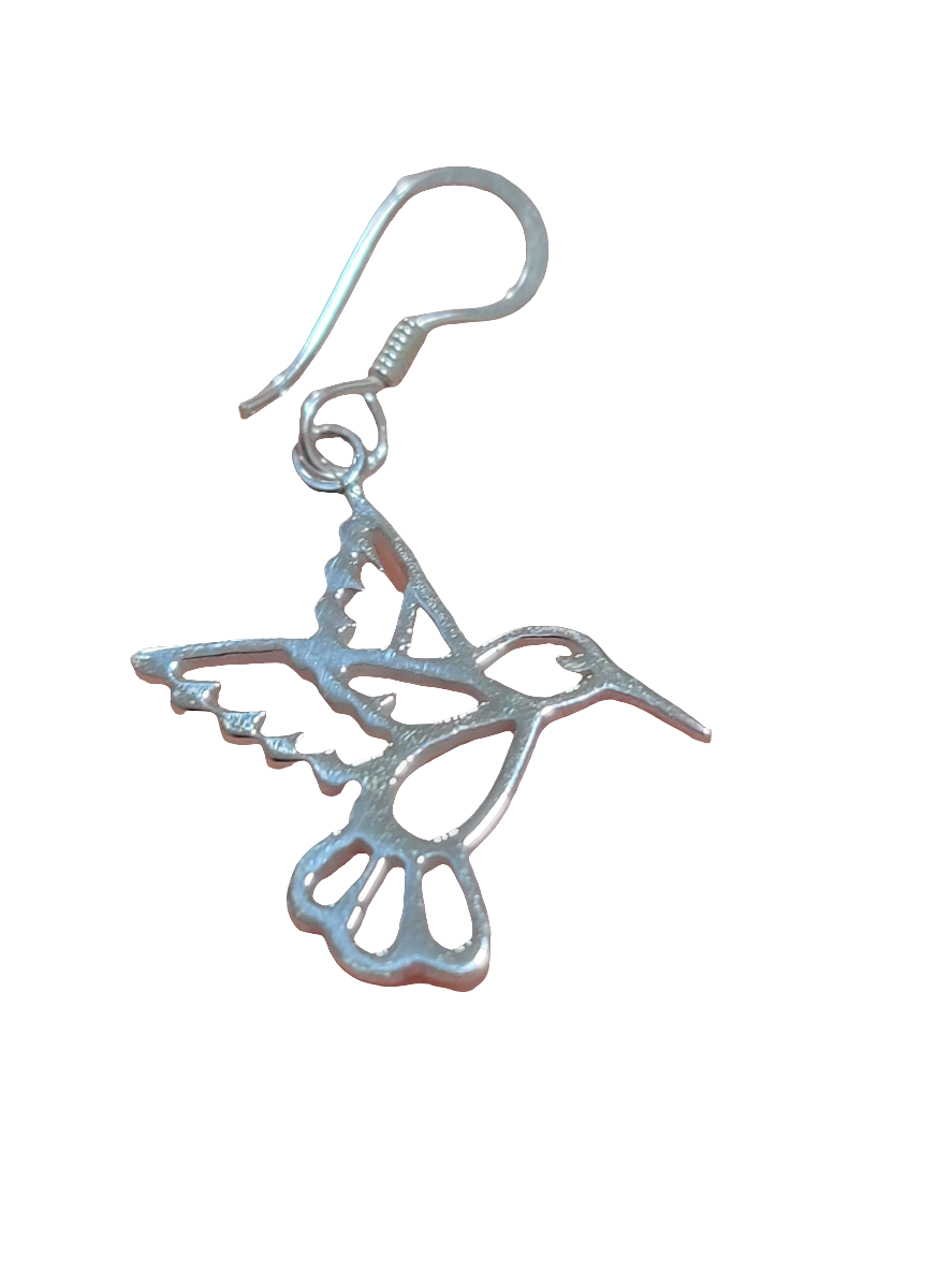 Silver "Hummingbird" earrings, 92.5% purity