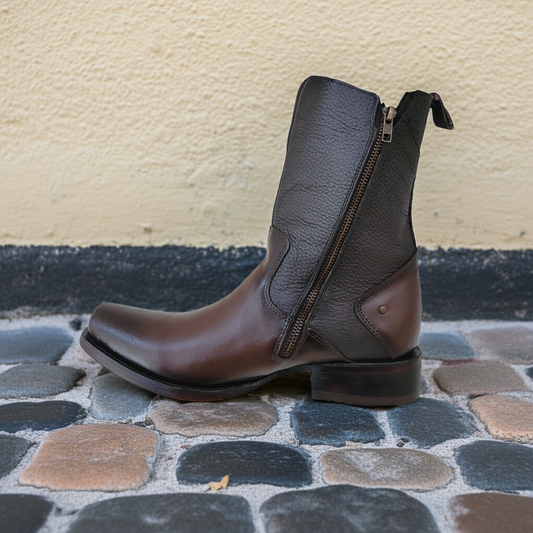 Botas de vestir Roper para hombre, piel flor