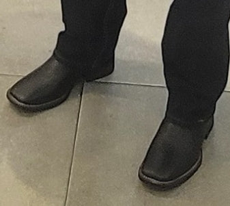 Men's Western Squared Toe Full Grain Leather Chelsea Boot