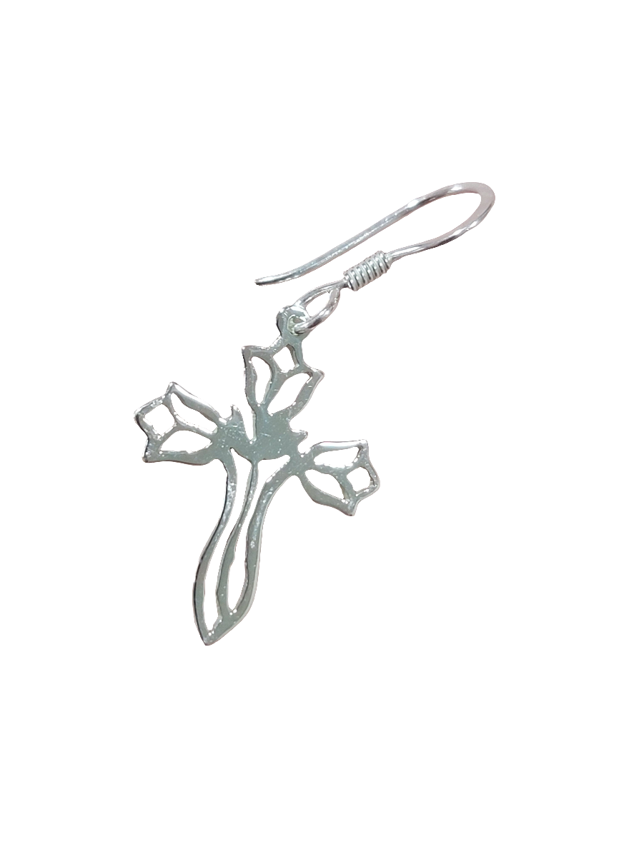 Silver "Cross" earrings, 92.5% purity